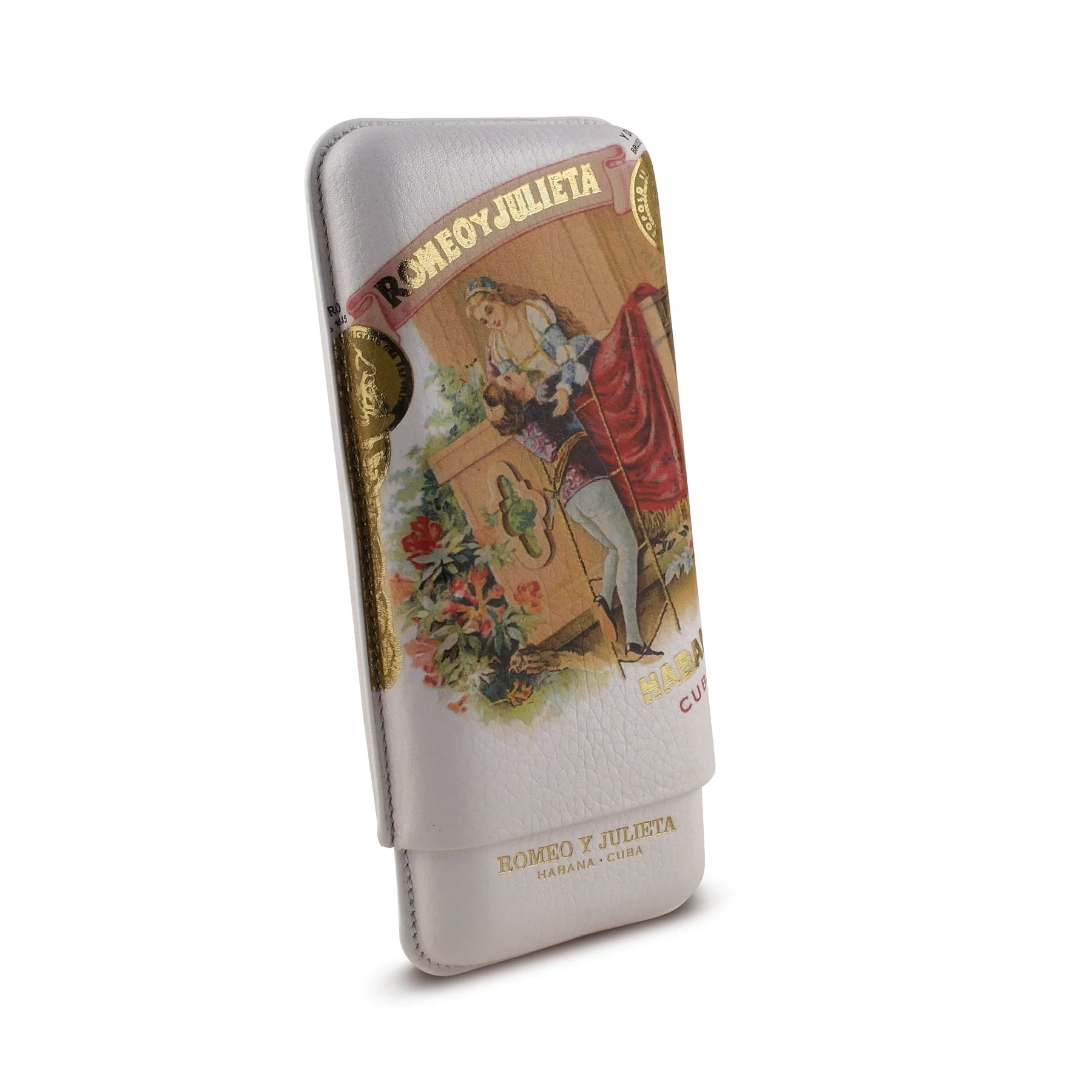 Romeo y Julieta Digital Print Leather Cigar Case
