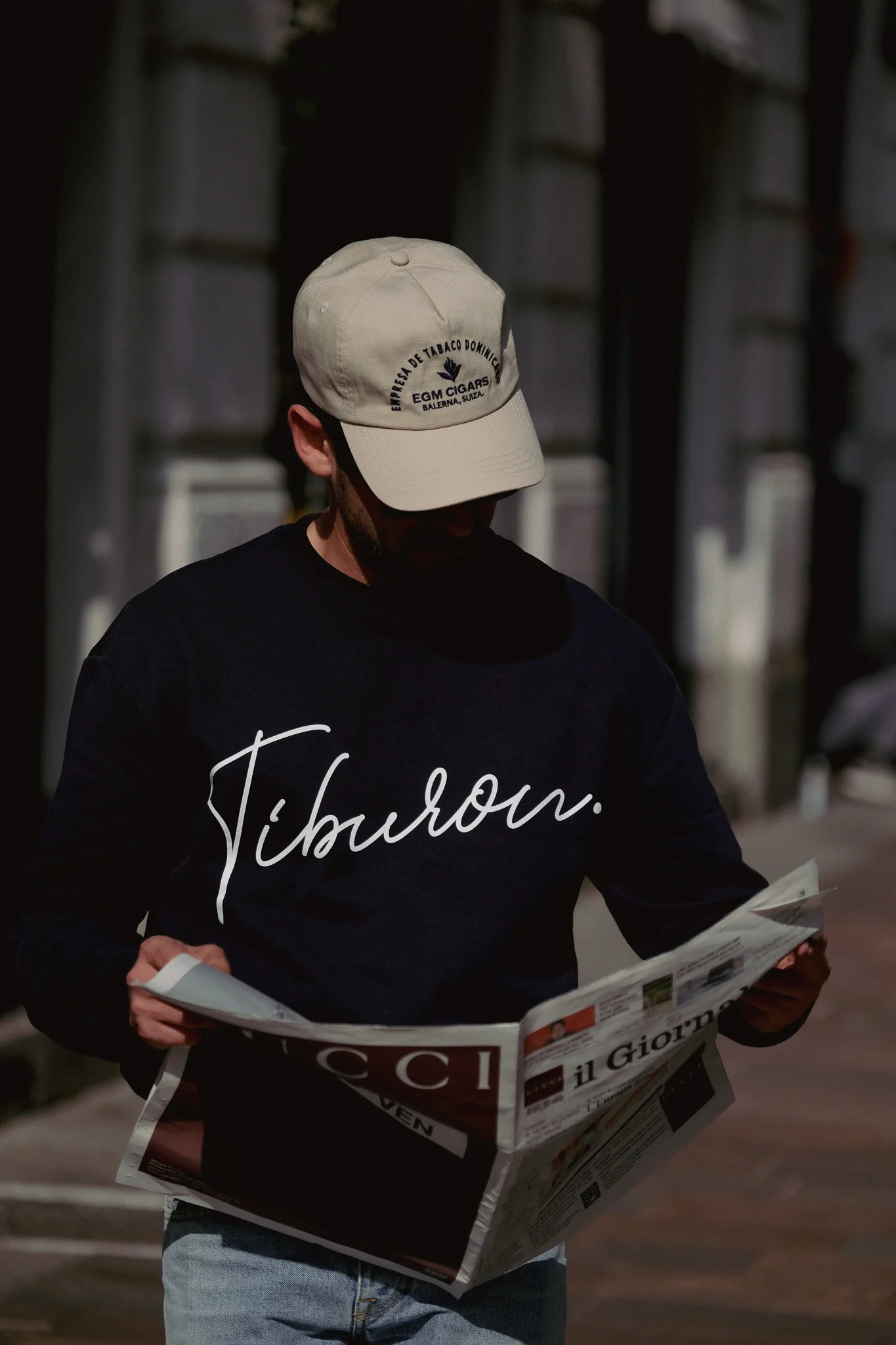 TIBURON CREWNECK SWEATSHIRT - NAVY - Image 3